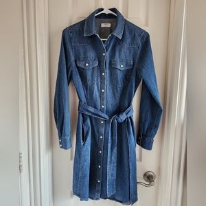 Untuckit Blue Denim Shirt Kate Dress Size 4